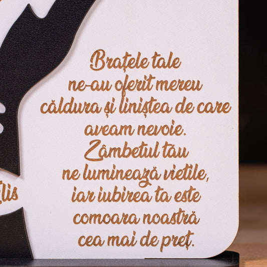 Cadou pentru bunica – placheta personalizată cu numele nepoților