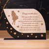 Cadou personalizat pentru fiică – trofeu din MDF cu mesaj emoționant