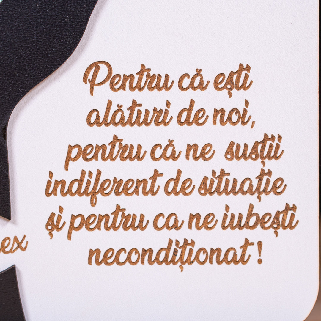 Dar pentru tata – placheta cu mesaj emoționant și design special