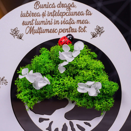 Placheta cadou pentru bunica, 18x18cm