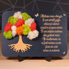 Cadou cu Pomul Vieții din licheni pentru mătușă – decor elegant cu mesaj personalizat