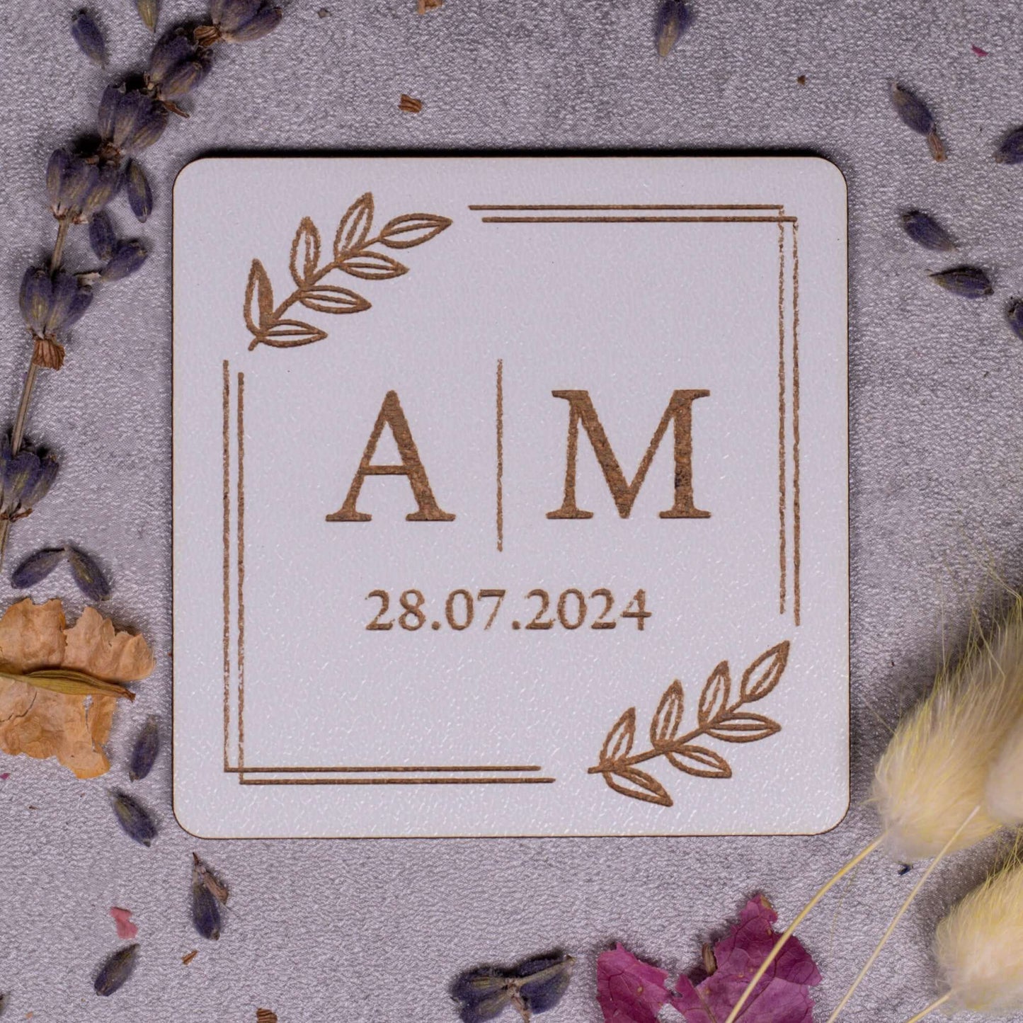 marturii nunta elegance1, mdf alb