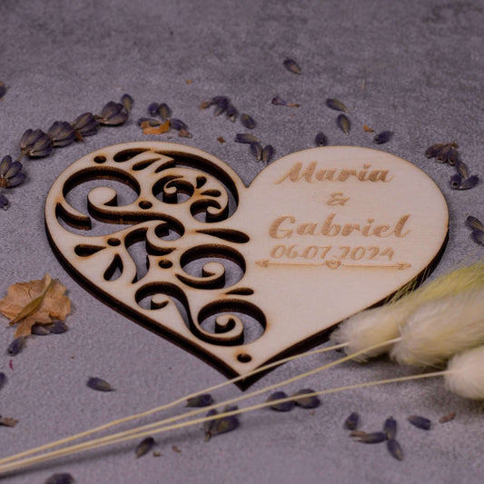 marturii inima cu model, vedere lateral