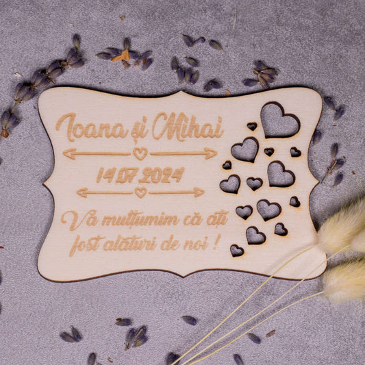 marturii nunta vintage2, vedere fata lemn