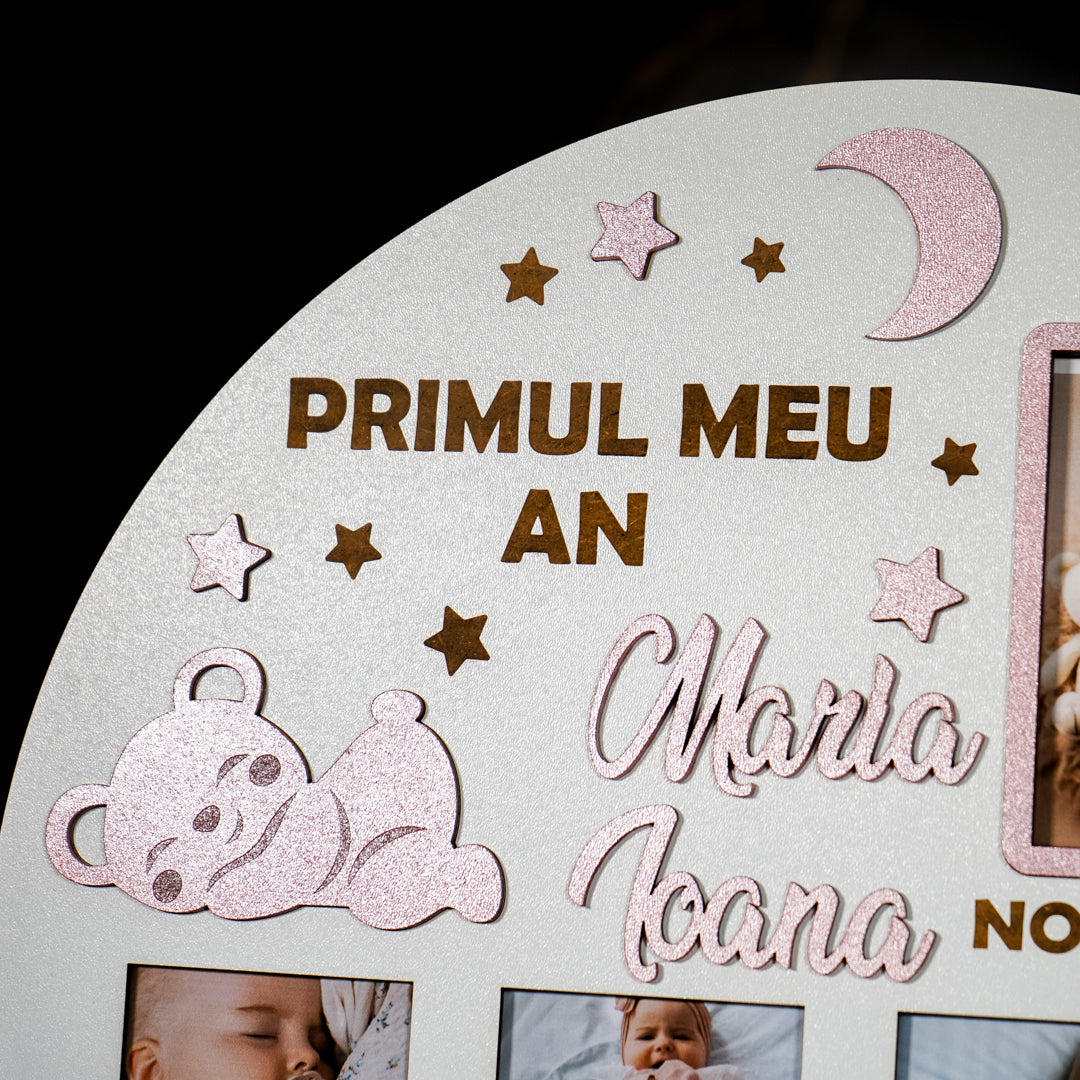 Ramă foto MDF cu design elegant pentru amintiri de familie