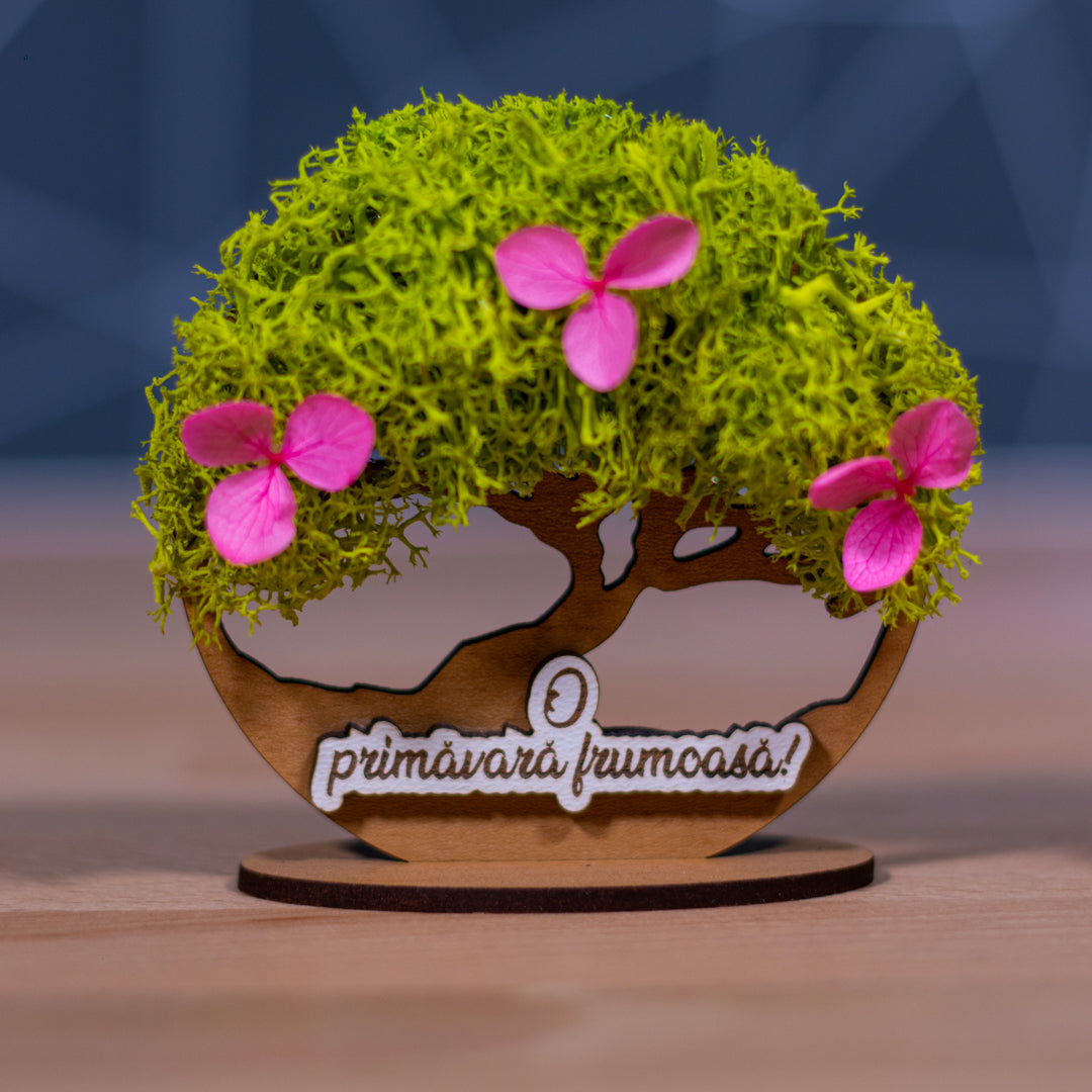 Pomisor cu licheni si suport- O primavara frumoasa