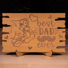 Placheta cadou pentru tata - "Best dad", 14x22cm
