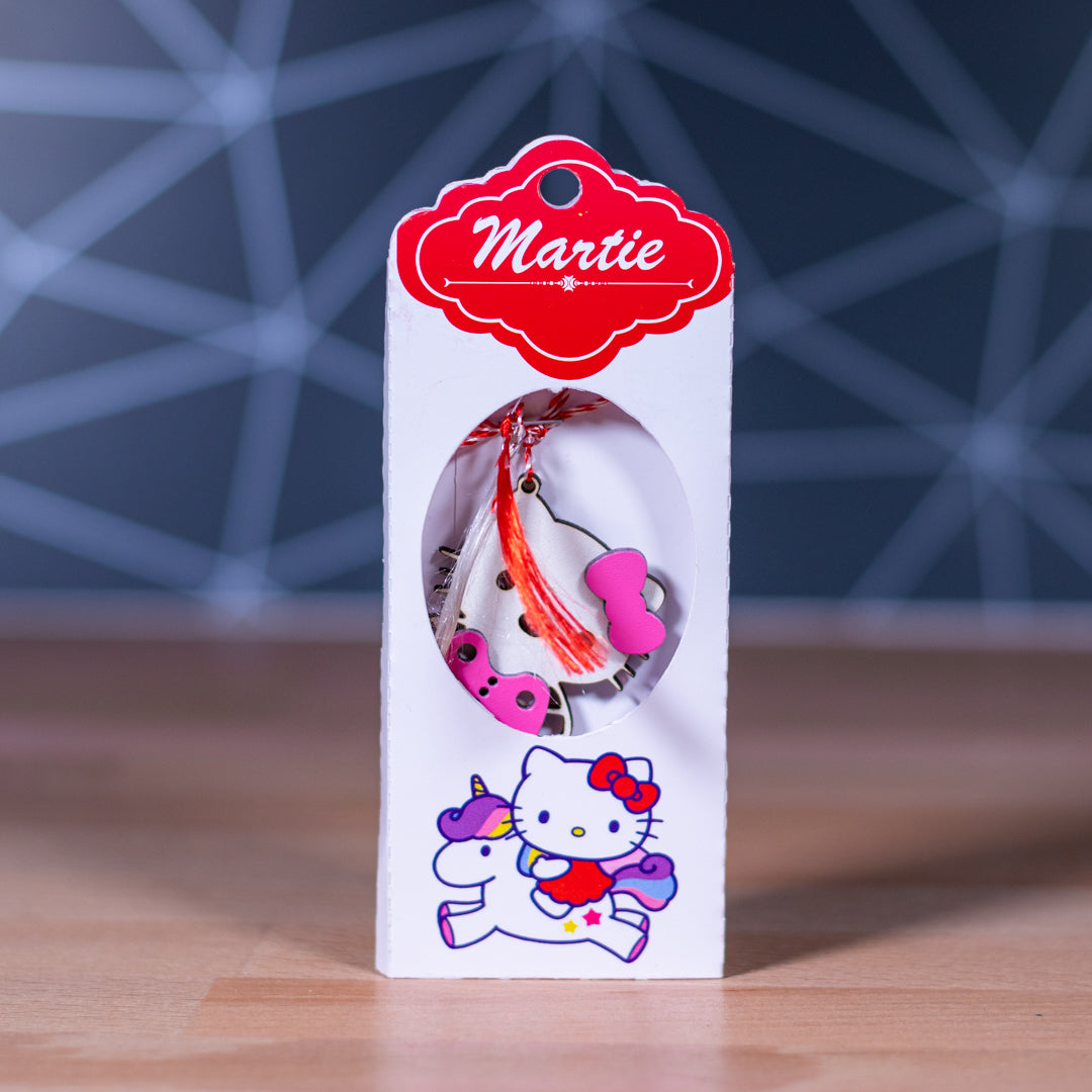 Martisor model pisica roz