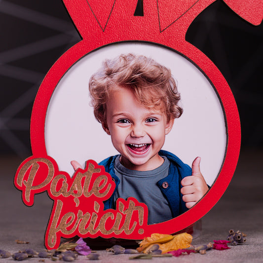 Magnet cu poză Iepuras de Paște, 10 x 16cm