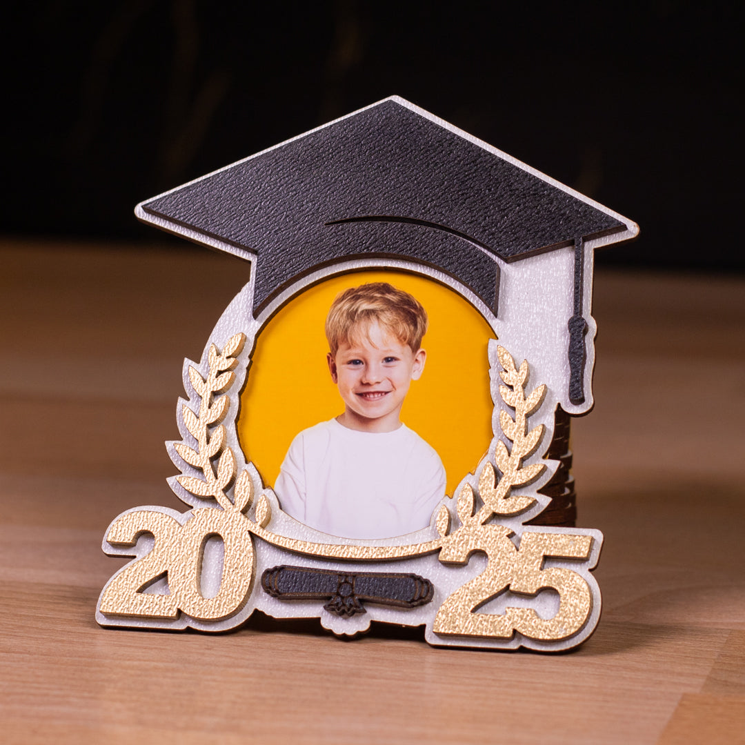 Magnet absolvire cu fotografie, 12x12cm