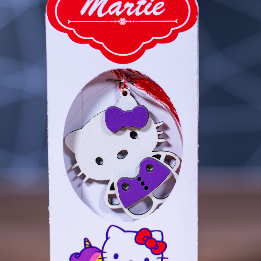 Martisor model pisica mov