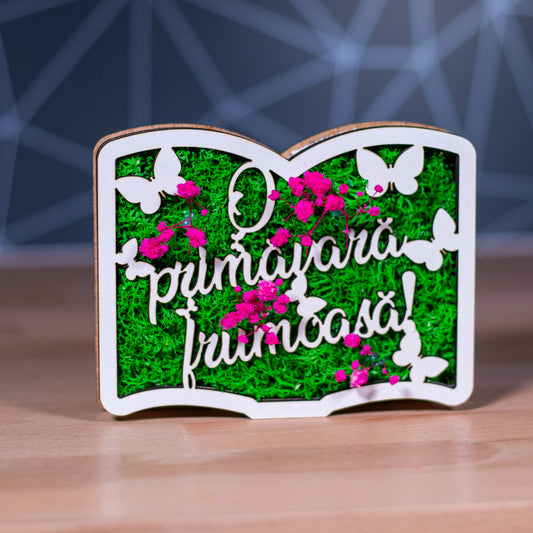 Carte Cu Licheni - O primavara frumoasa 13x10cm