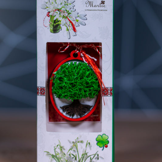 Mărțișor Pomisor cu Licheni – Handmade
