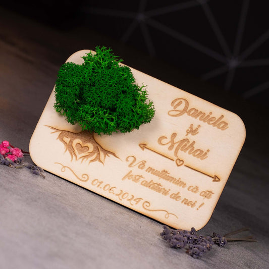 marturii nunta cu licheni model3, lateral