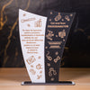 Cadou personalizat pentru programator – trofeu din MDF cu mesaj de apreciere