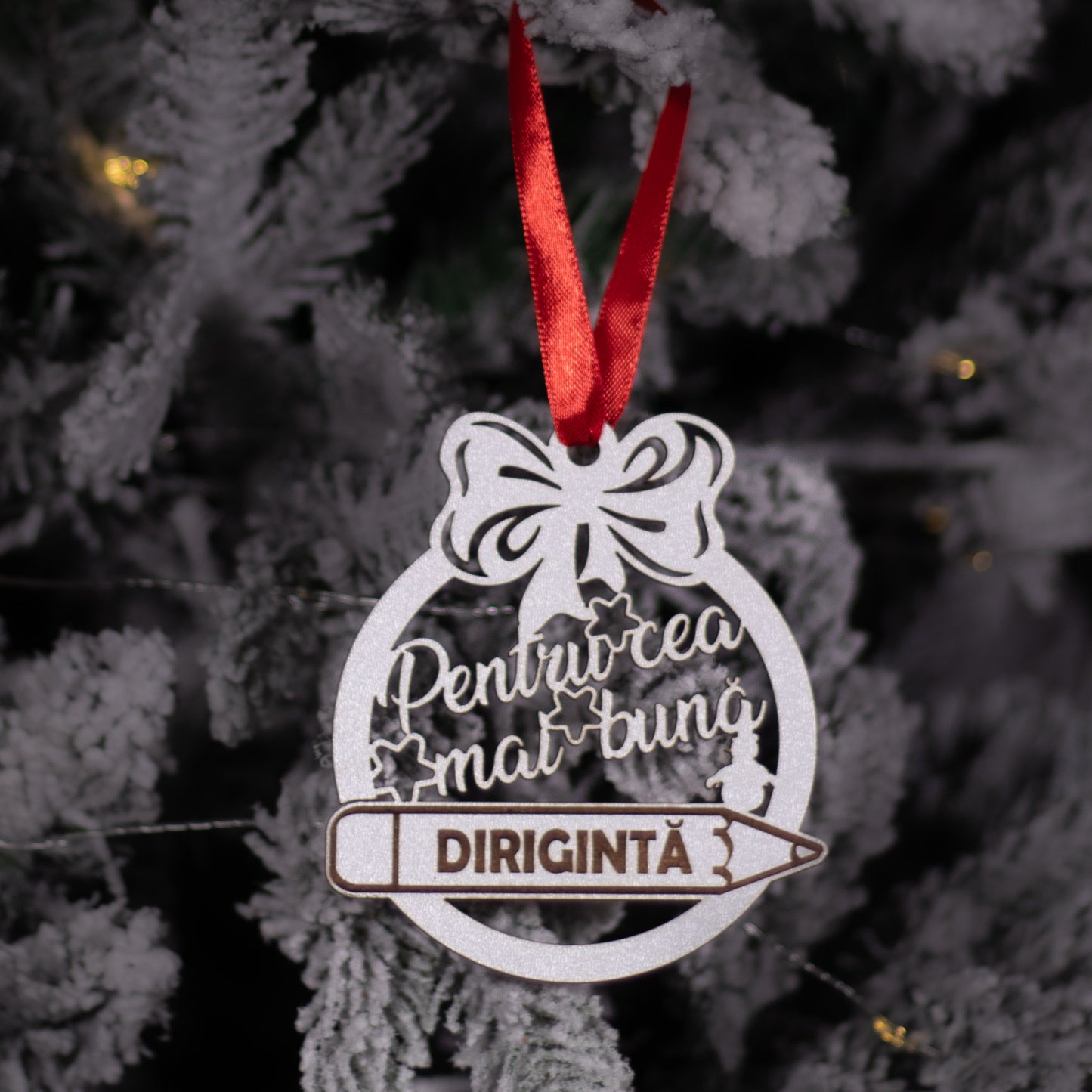 Globuleț din lemn - „Pentru dirigintă”