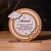 Trofeu ABSOLVENT personalizat – 17x16cm, cu mesaj gravat