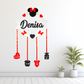 Decor MDF personalizat pentru bebeluși, cu nume și detalii unice