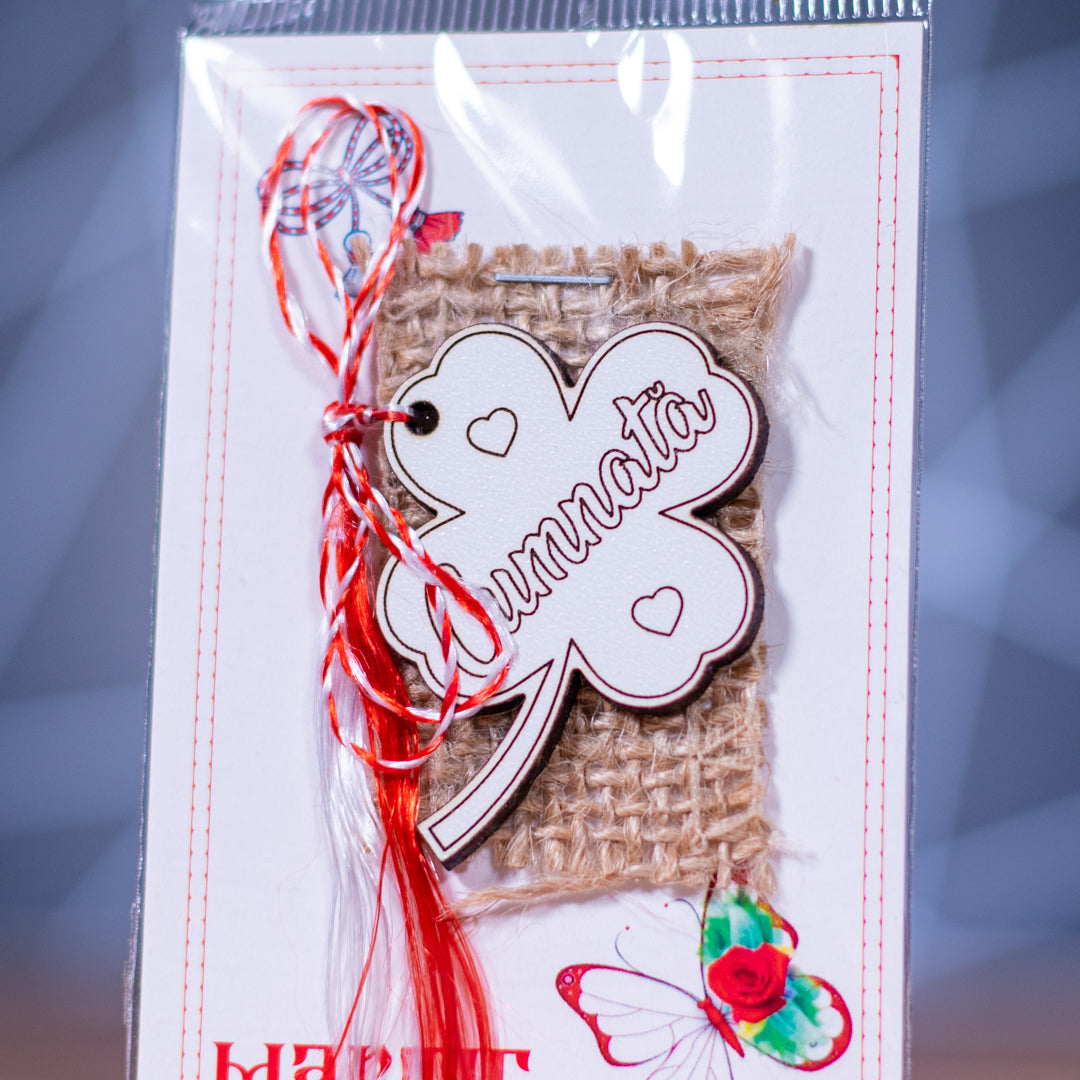 Martisor trifoi personalizat
