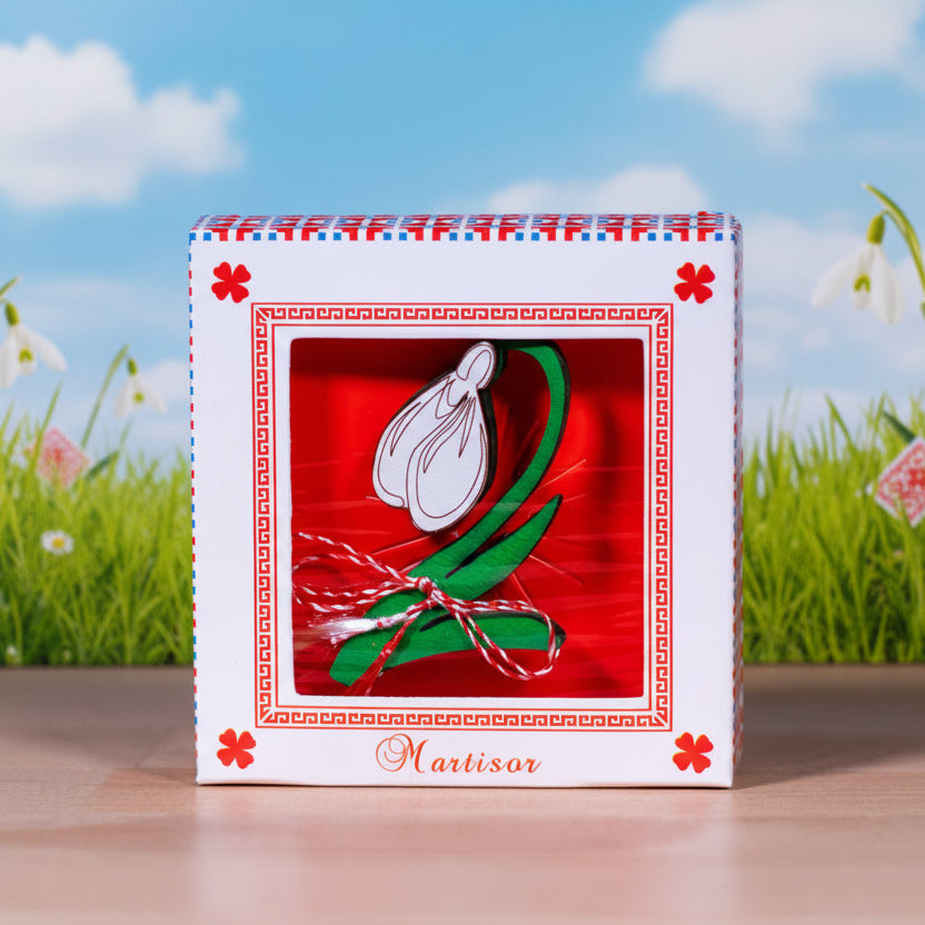 Martisor brosa - Model ghiocel