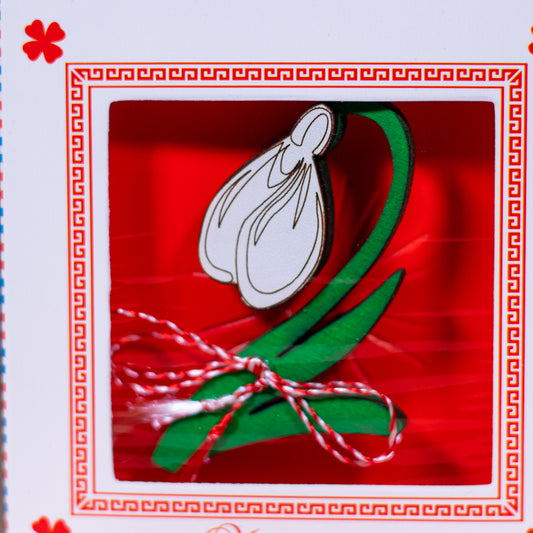 Martisor brosa - Model ghiocel