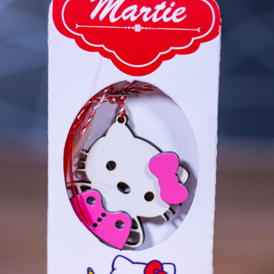 Martisor model pisica roz