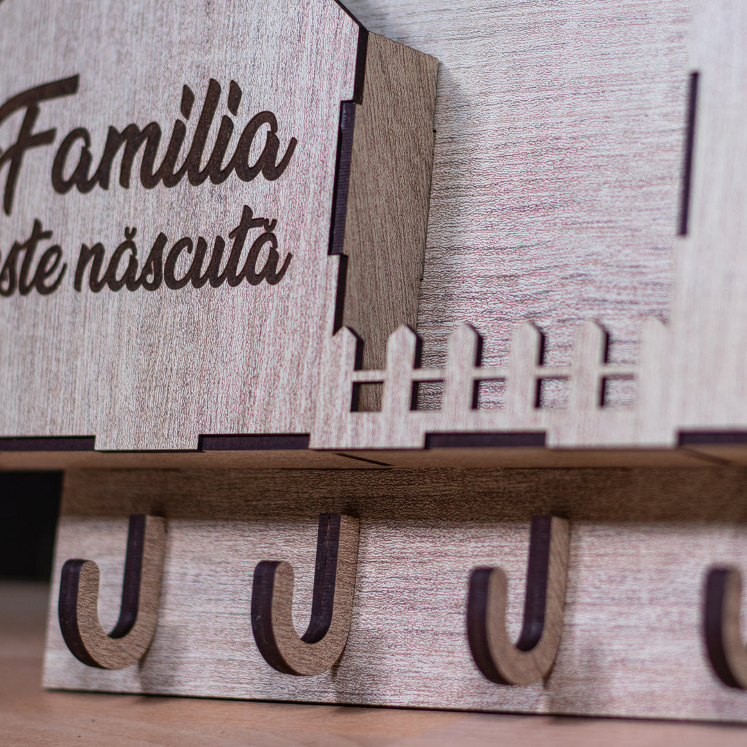 Suport de chei - Familie, 30 x 33 cm