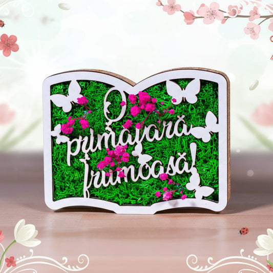 Carte Cu Licheni - O primavara frumoasa 13x10cm