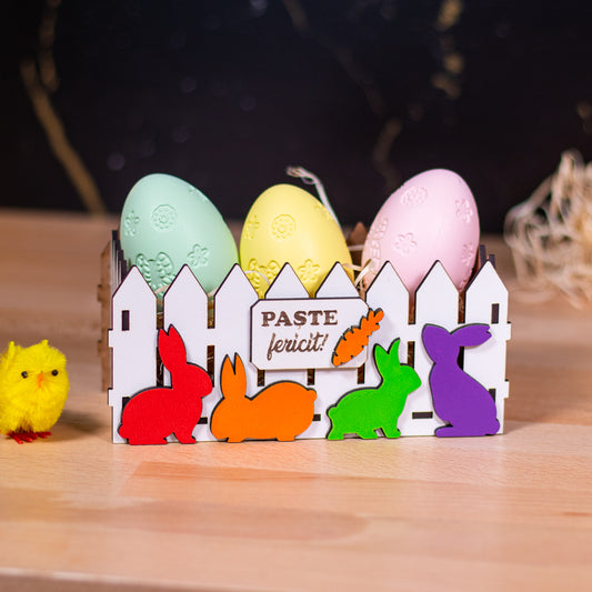 Coșulet de Paște cu iepuras - Paște Fericit !