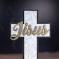 Cruce decorativa- Iisus, 10 x 15 cm