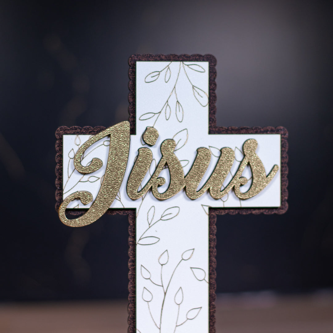 Cruce decorativa- Iisus, 10 x 15 cm