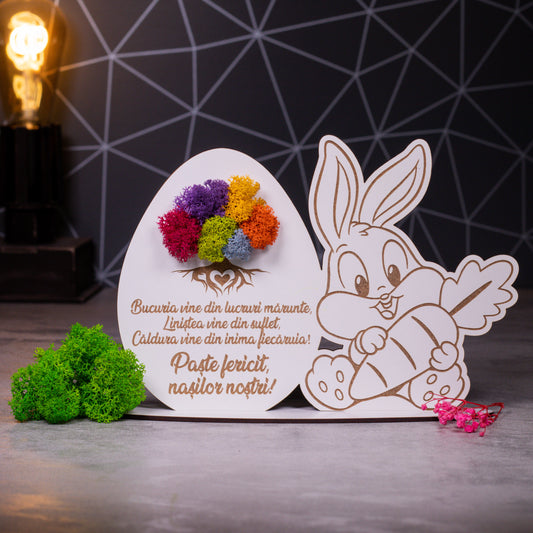 Decoratiune cu licheni de Paste pentru Nasi