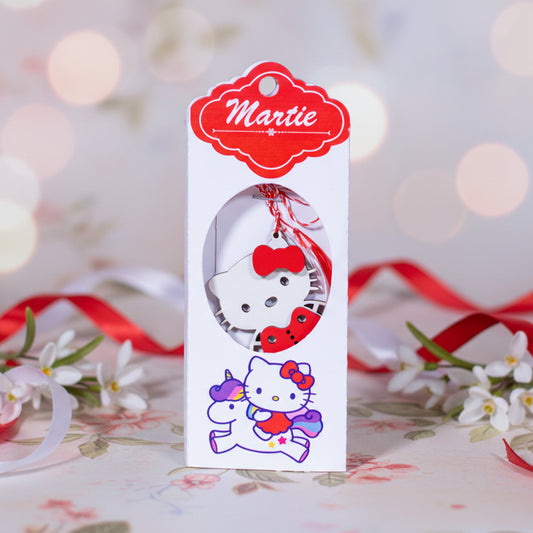 Martisor model pisica rosu