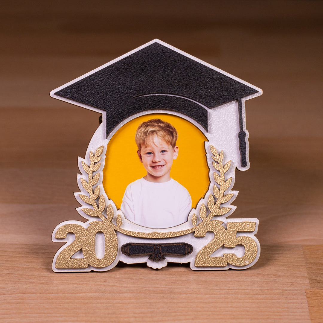 Magnet absolvire cu fotografie, 12x12cm