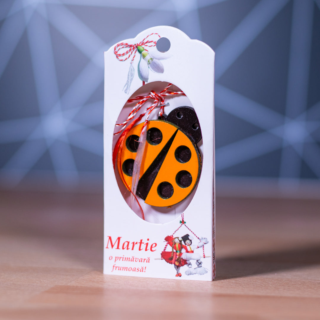 Mărțișor Buburuză Portocalie