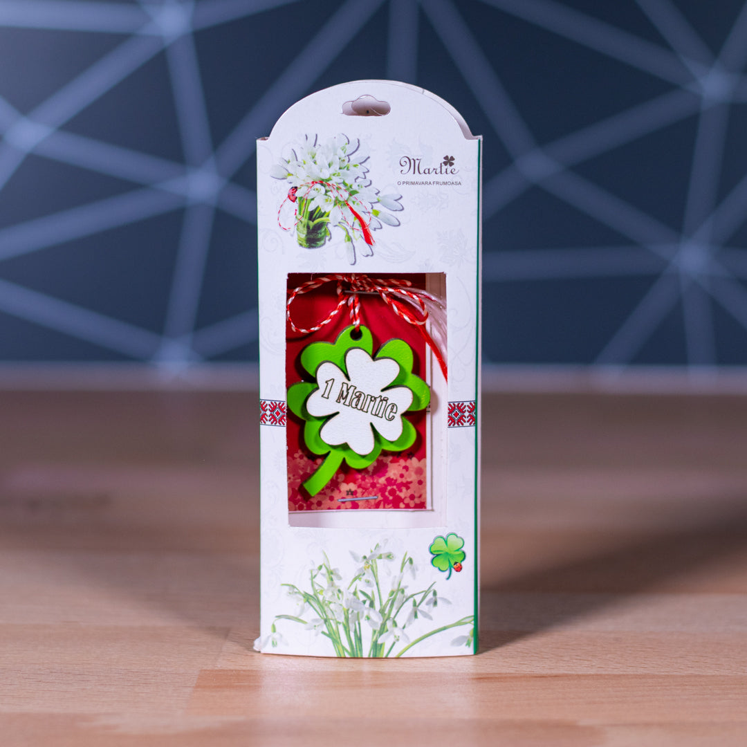 Martisor trifoi verde- 1 Martie