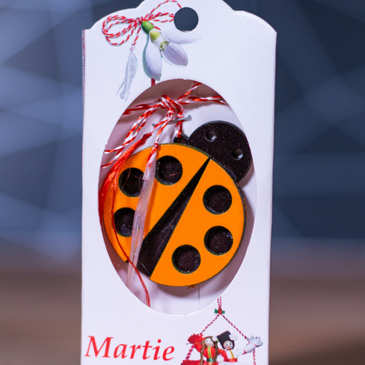 Mărțișor Buburuză Portocalie