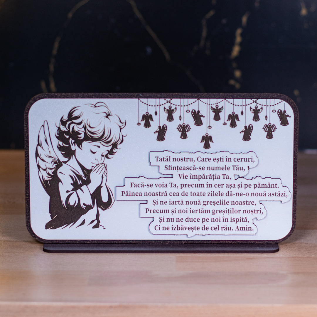 Placheta- Tatăl Nostru! 23 x 13 cm