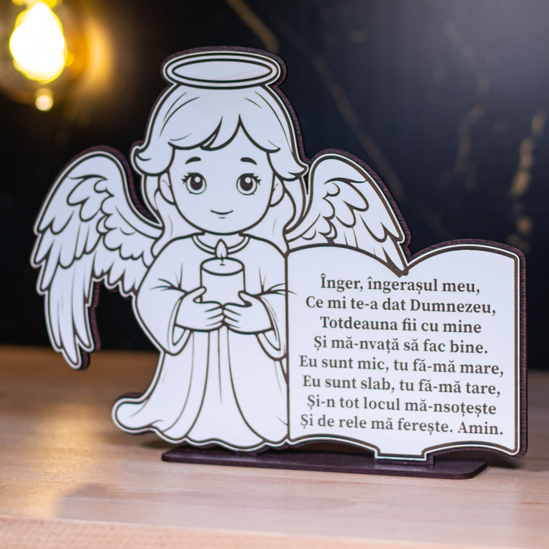 Placheta- Înger, Îngerașul meu! 23 x 18 cm