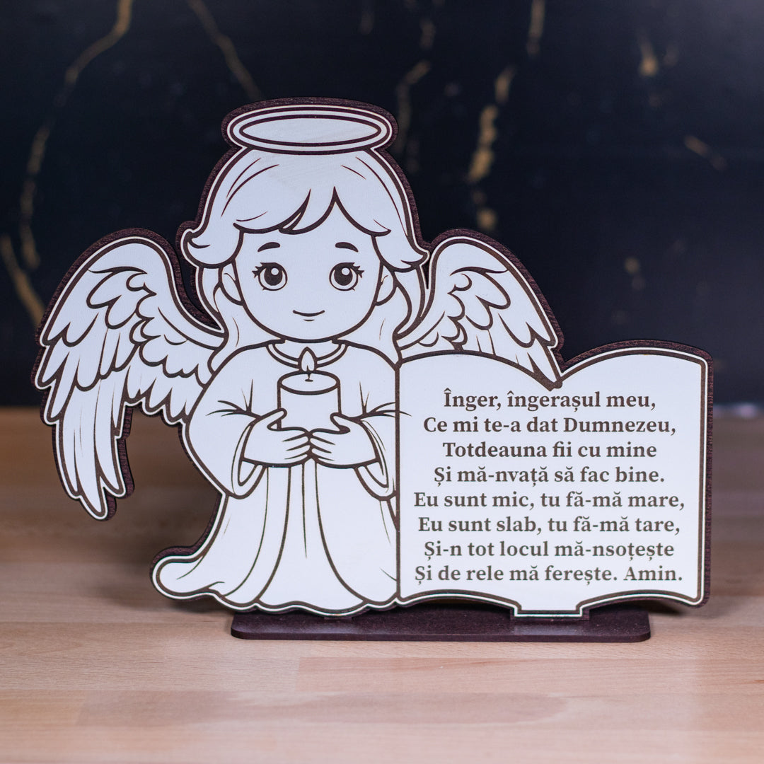 Placheta- Înger, Îngerașul meu! 23 x 18 cm