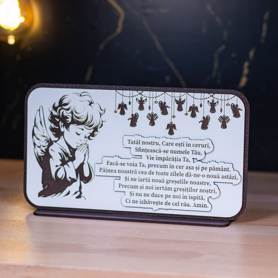 Placheta- Tatăl Nostru! 23 x 13 cm