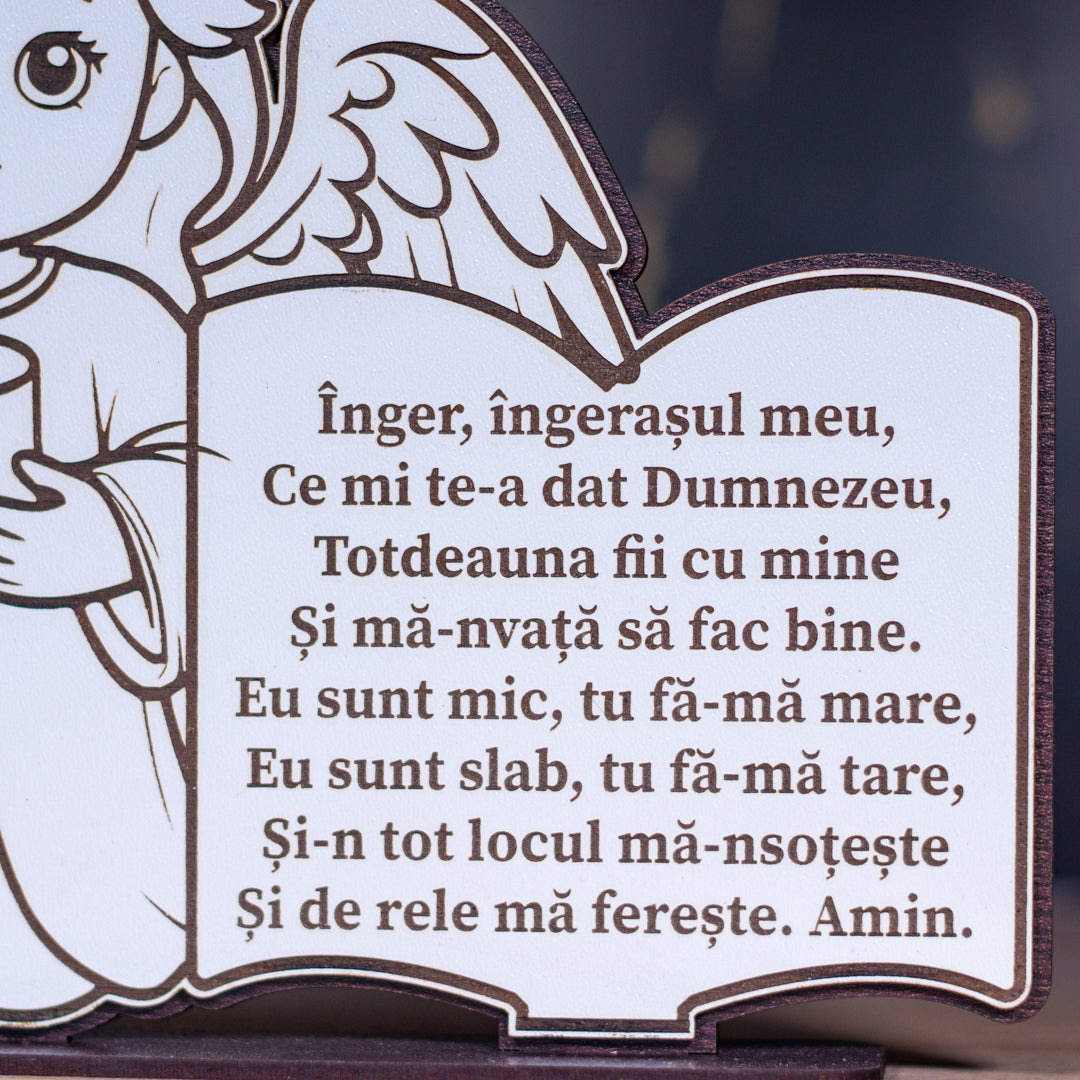 Placheta- Înger, Îngerașul meu! 23 x 18 cm