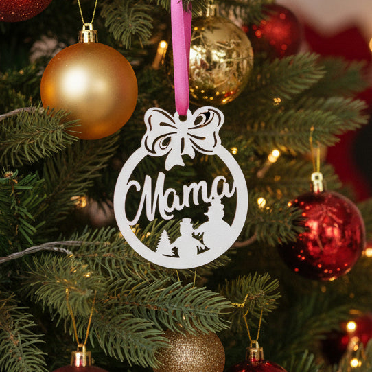 Globuleț din lemn - Pentru „Mama”