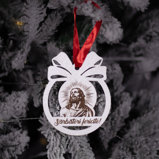 Globuleț din lemn - cu Iisus