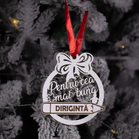 Globuleț din lemn - „Pentru dirigintă”